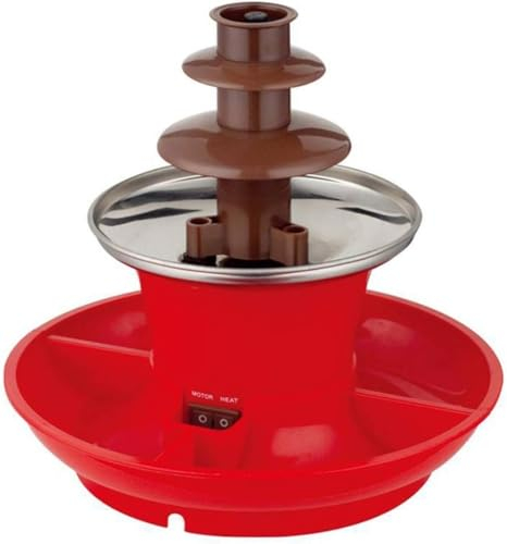 Chocolate Fountain Mini Fondue Set, with Hot Melting Pot Base, Keep Warm Function with Party Serving Tray Included