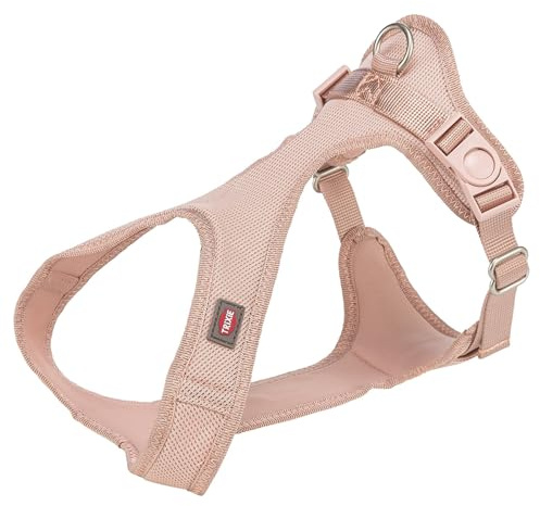 TRIXIE Comfort Soft Touren-Geschirr, S: 33–50 cm/20 mm, Blush