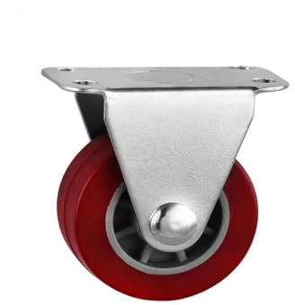 MQNNCNZY Paquete de 4 Ruedas direccionales de PU Granate de 1,5 Pulgadas, polea de Poliuretano silenciosa de 38mm Resistente al Desgaste, Rueda for Muebles sin Tornillos