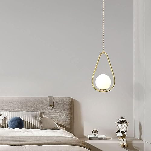 LLXDFUU Accessori per lampadari americani postmoderni con luce tricolore a LED Lampadario a sospensione a imbuto in vetro trasparente Lampadario a grappolo Lampade per sala da pranzo Lampadario a soff