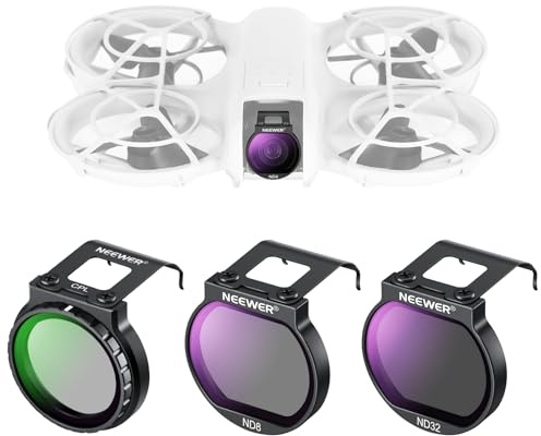 NEEWER Filter Set für NEO Drone, 3er Pack, CPL/ND8/ND32 Graufilter Zirkularer Polfilter, Drone Zubehör, schlank mehrfach beschichtetes optisches HD Glas, kompatibel mit DJI NEO, FL-N27