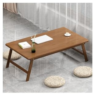 JHIAADEY Bambu Laptopstativ, Vikbart sängbord, Sängbricka bambu höjdjusterbar, laptopbord for bärbar, Fällbart sängbord, Bambu sängbricka bord, Perfekt for arbete, avkoppling och fritid(Brown,70*50cm/