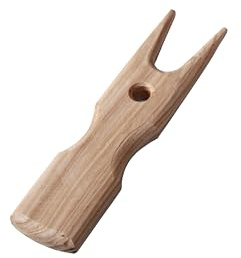 Strickgabel aus Holz massiv, handgemacht, mit genauer bebildeter Schritt-für-Schritt Anleitung