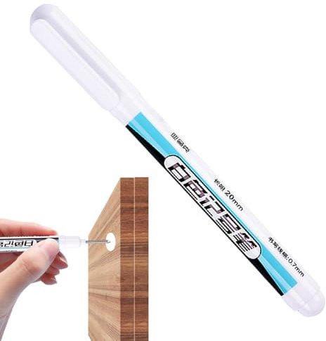 Marcador impermeable genérico - marcador de tinta de 4,53 pulgadas, marcadores de pintura de lápiz de pintura blanca | Bolígrafo de marcado , recinto impermeable a base de aceite,