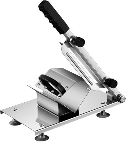TT-YEC Rebanadora Manual De Carne Congelada, Rebanadora De Carne De Res Y Cordero De Acero Inoxidable, Grosor Ajustable, Rebanadora Multifunción para Uso Doméstico Y Comercial.