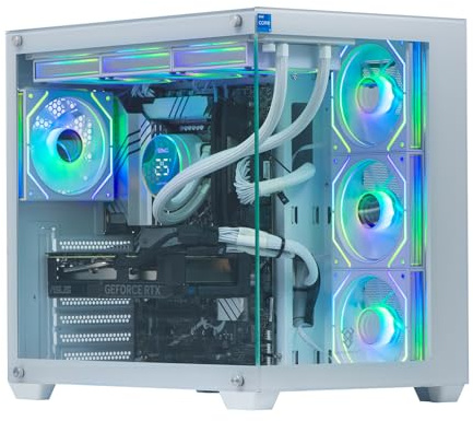 Veno Scorp Gaming PC AMD Ryzen 5 4500 3.6 GHz NVIDIA RTX 5060 8GB 16GB 3200MHz RAM 1TB NVME 650W 80+ PSU Windows 11 - WiFi - Nem 4 White - Liquid Cooling