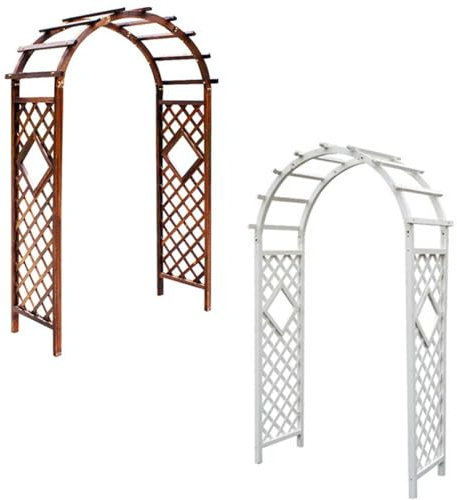 Pergola de jardin en bois – Structure extérieure robuste pour plantes grimpantes, décoration de mariage et supports de roses