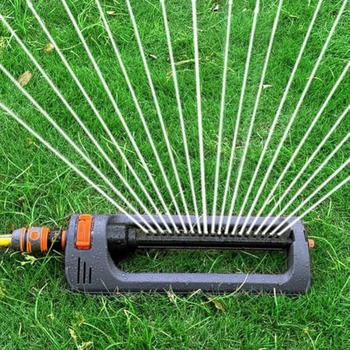 Irrigatore oscillante da giardino, irrigatore oscillante regolabile con ampia copertura, per irrigazione da giardino, Spruzzatore Irrigazione Giardino, Irrigatore Giardino Oscillante Rettangolare