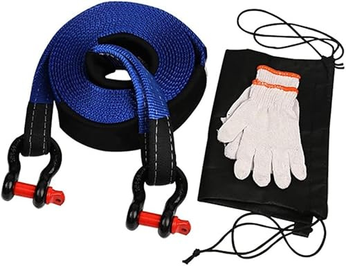 Correa de Remolque de Nailon con Gancho for Coche pequeño(BLU,6M/15T)