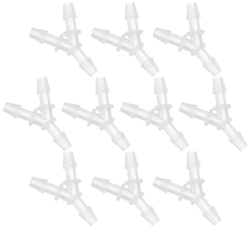 GARIOUANS Connettori per Tubo Flessibile a Y in Plastica 3 Vie 32 MM Set da 10 Pezzi Accessori per Raccordi Idraulici Giardino Uso Domestico Leggero e Resistente