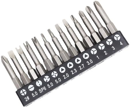 Set di inserti per cacciavite a forma U Y Triangolo Strumento rimozione viti 13 pezzi Acciaio lega vanadio-cromo Magnetico Shank esagonale 1 4 cacciaviti elettrici Trapani mano Riparazione giocattoli