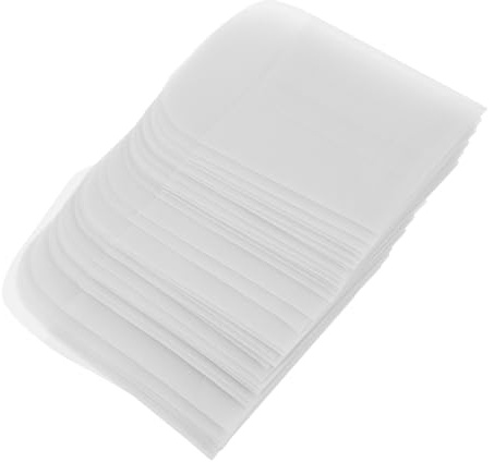 Amosfun Lot de 50 Mini Enveloppes Transparentes en Papier Sulfurisé 6x8 Cm pour Bijoux, Étiquettes et Cartes, Pochettes D'emballage Semi-transparentes Adaptées à L'expédition Rangement