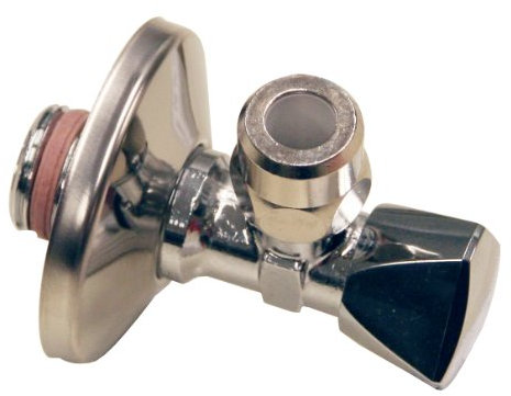 Schell 970090000 Eckventil mit Längenausgleich 1/2 Schubrosette und selbstdichtendem Anschlußgewinde, verchromt