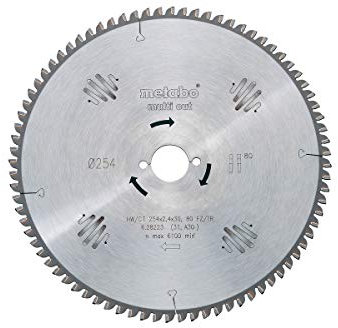 Metabo Kreissägeblatt HW/CT 167 x 20,42FZ/TZ6 Grad neg, 628074000