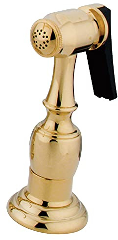 Kingston Brass Gourmetier KBSPR2 Kitchen Faucet Sprayer with Hose, Polished Brass