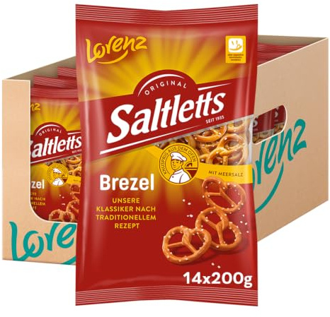 LORENZ | Saltletts Brezeln | 14 x 200 g | vegan
