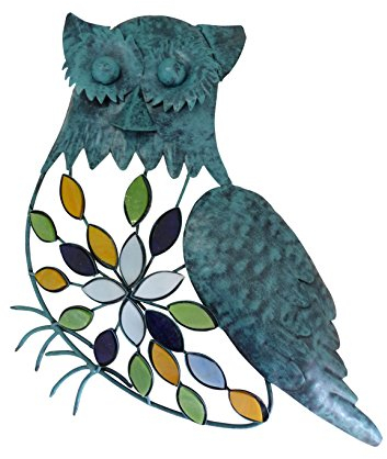point-garden Metallfigur Wandfigur Wanddeko Eule
