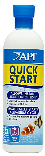 API QUICK START Freshwater and Saltwater Aquarium Nitrifying Bacteria 16-Ounce Bottle
