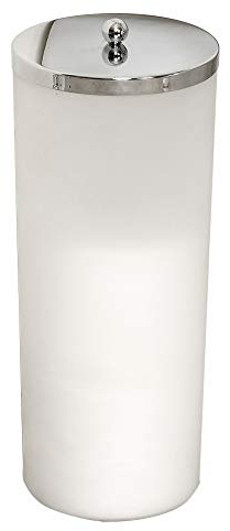 Zenna Home Contenitore per carta igienica, in plastica e metallo, satinato, taglia unica