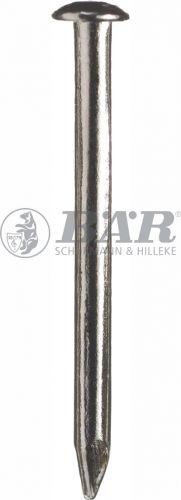 BÄR Eisen Rundkopfstifte vernickelt Abmessung 10/13 mm, 1 kg
