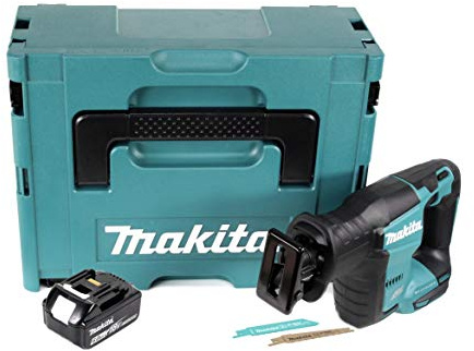 Makita DJR 188 G1J Akku Reciprosäge 18 V Brushless Säbelsäge im Makpac + 1x 6,0 Ah Akku - ohne Ladegerät