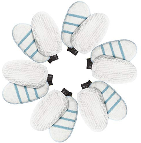 LTWHOME Replacement Microfiber Pads and Coral Pads Set Fit for BLACK+DECKER SteaMitt FSHSMPA-XJ, Fits Models：FSMH1321JMD, FSMH13151SM, FSMH1351SM and FSMH1300FX(Pack of 12)