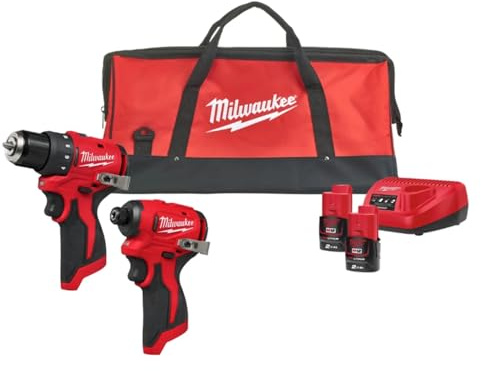 Kit M12BPP2A-203C M12BPD+M12BID PERCEUSSE+AVVITATRICE À PERCUSSION 1/4 HEX MILWAUKEE