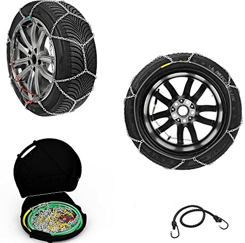 SCHNEEKETTEN 255/45 19 FÜR RÄDER MIT FELGE 19 Paar 12MM MESH-REIFENKETTEN ZUGELASSEN FÜR Road Cars EISSTAHLKABEL