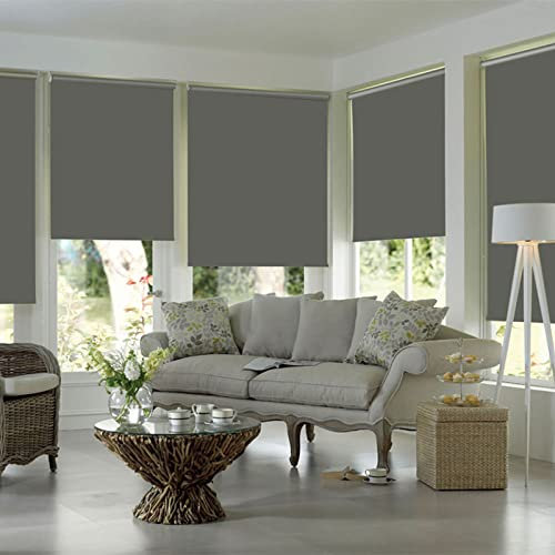 SUNZ Verdunkelungsrollo, Wärmeisolierung Klemmrollo, Sonnenschutz Thermorollo, Ohne Bohren Installieren, Anpassbar, für Schlafzimmer Wohnzimmer Büro (1.45x2m/57x78.7in)