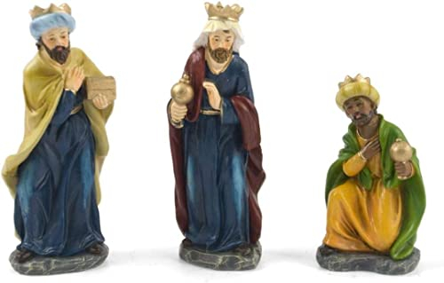 better with friends Re Magi 15 cm 3 Pezzi. figurine di Natale 10 cm. Set di scena di natività, figure di agricoltori accessori casa delle bambole Gesù donna mestieri presepe, Dio