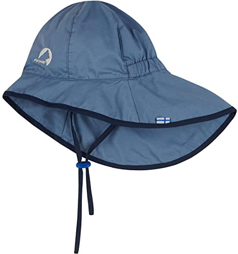 Finkid Aurinko Blau - Leichter Kinder UV-Schutz Sommerhut, Größe M - Farbe Dove - Navy