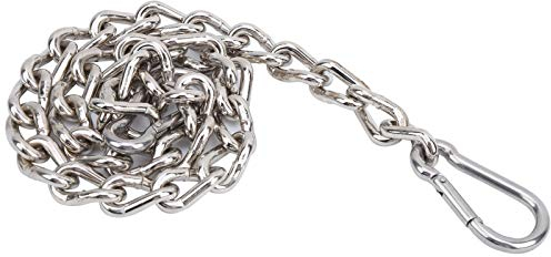 HERCHR Hängende Kette, Tragende Verlängerungskette Für Den Außenbereich, Schaukel, Sandsackkette, Karabiner, Robuste Edelstahlkette, Boxsackkette Für Sandsäcke