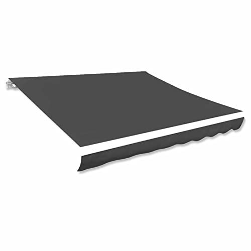Homgoday Tenda da sole in tela antracite, 300 x 250 cm, per esterni, giardino, tenda parasole per patio, cortile, balcone e ristorante