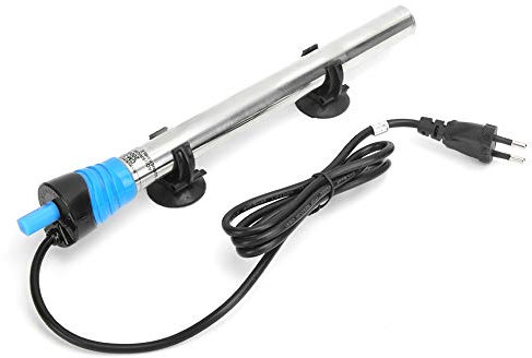 Riscaldatore per acquario da 50 W/100 W/200 W/300 W/500 W con potenza di immersione, asta di riscaldamento in acciaio inossidabile con ventosa per acquario per acquario temperatura costante automatica