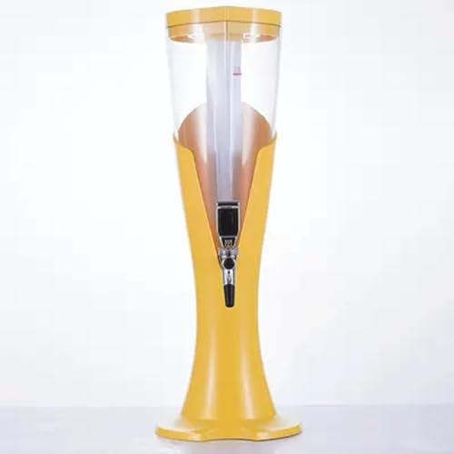 Dispensador de torre de cerveza Dispensador de bebidas con núcleo de hielo de 3 litros con tubo de hielo extraíble y luz LED Dispensador de barriles de cerveza de gran capacidad Dispensador de bebidas