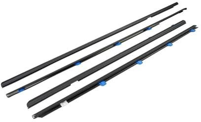 Kantenschutz 4 Stück 72410TR0A01 Fenster-Gummi-Dichtungsstreifen Wasserdicht Druckstreifen Dichtungsgürtel Zierleiste Für Civic 2012–2015, Schwarz Gummidichtung