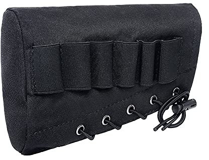ANSNOW 1 Pz 6/50 Colpi Porta Cartucce Militare Porta Munizioni Proiettile Caccia 12 20 Calibro Porta Cartucce Fucile da Caccia Elastico Calcio Porta Munizioni/Tipo 1 6 Colpi