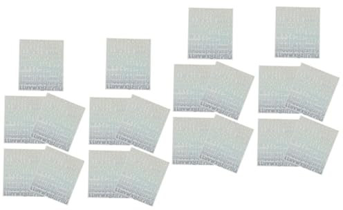 SEWACC 20 Blätter -Buchstaben-Aufkleber Aufkleber für Wasserflaschen kunstvolle Abziehbilder personalisierte individuation Alphabet-Buchstabenaufkleber klebrige Alphabet-Aufkleber