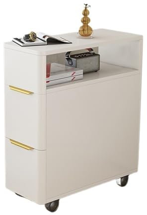 CZAOERXB Sofa-Beistelltisch, ultraschmaler Beistelltisch, Sofa-Sideboard, Seitenschränke, Abnehmbarer Couchtisch, Ecktisch, schmaler Schrank, Sandwich-Schrank, kreativer Beistelltisch (grau