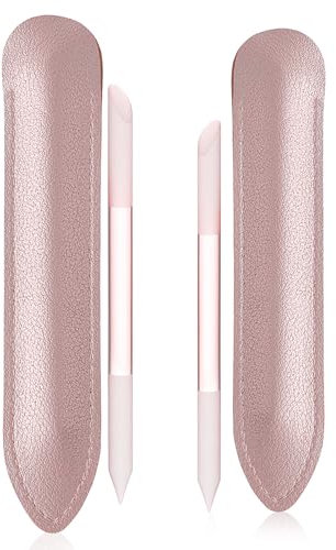 2 Stück Cuticle Pusher Nagelhautschieber Glass Nagelfeile Cuticle Pusher Doppelseitige Nagelfeile Professionelle Präzisionsfeile Hautschieber Für Nagelhaut Nagelfeiles für Diy Nägel & Fingernägel