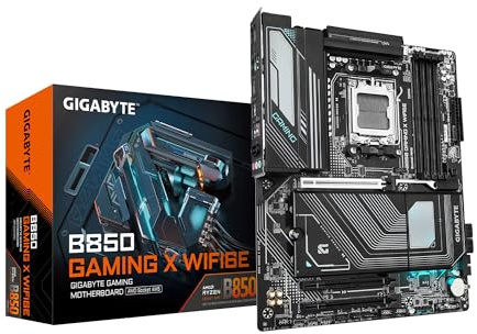 GIGABYTE B850 Gaming X WIFI6E AMD AM5 LGA 1718 Motherboard, ATX, DDR5, 3X M.2, PCIe 5.0, USB-C, WIFI6E, 2.5GbE LAN, EZ-Latch, 5 Jahre Garantie