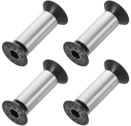 IMIKEYA Lot de 4 vis à rivets x 17 en acier inoxydable pour poignée de couteau - Fixation pour réparation des poignées de couteau