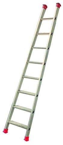 Svelt Scala Agricola D'Appoggio Professionale 8 Gradini | Alluminio, Montanti Convergenti, Antiscivolo, Leggera e Robusta, Ideale per Agricoltura e Raccolta Frutta