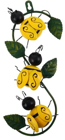 HAWILLOSCH Metal Bee Wall Art Wunderschöne Hängedekoration Für Garten Und Zuhause Langlebig Und Mit Einzigartigem Design Von Bienenmotiven Installieren