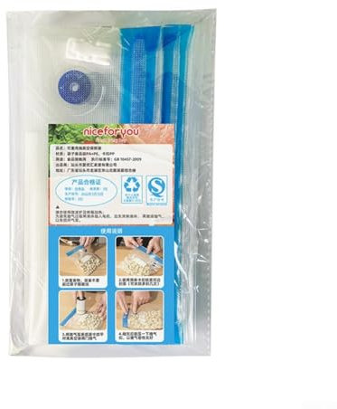 Système de mise sous vide alimentaire 15 sacs réutilisables pour une fraîcheur durable (B 5 sacs x 21 x 22)