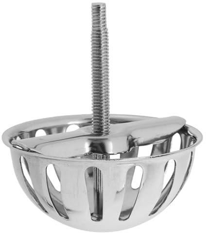 Mikikit Tapa de Filtro para Urinarios de Acero Inoxidable Diseño y Prevención de Salpicaduras, Accesorio para Urinario Masculino de Color Plata