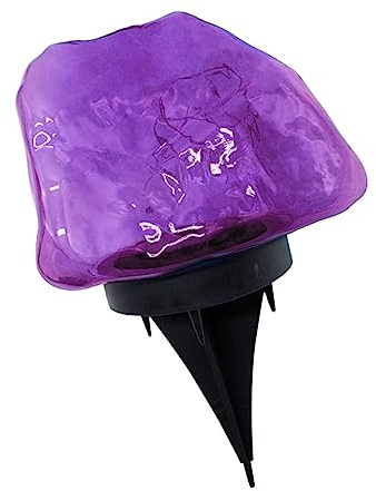 PartyKindom Lámpara De Piedra Solar Para Jardín Luz Exterior Diseño De Piedra Lámpara Enterrada Para Césped y Paisaje Iluminación De Jardín Consumo