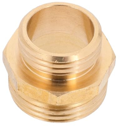 SUPVOX Adaptador de Latón Sólido Macho Macho Conector para Mangueras Jardín y Fontanería Resistente y Versátil