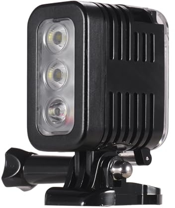 Pongnas Wasserdichtes LED-Videolicht, Tauchlicht, 30 M Unter Wasser, 5500–6000 K, 300 Lux Weitwinkel, mit 3,7 V, 1000 MAh, Wiederaufladbarem Akku für Hero 7, 6, 5, 4, 3+, Yi