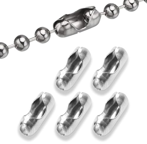Roller Blind Chain Connectors, Blind Cord Connector Fits 4.5mm Roller | 5 Pcs Stainless Steel Blinds Chain Connector for Roller, Safety Device Blind Chain Connector Metal Roman and Vertical Blinds